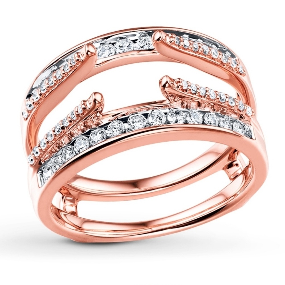 JARED Diamond Enhancer Ring Rose Gold
